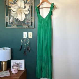 Vibrant Green Maxi Dress